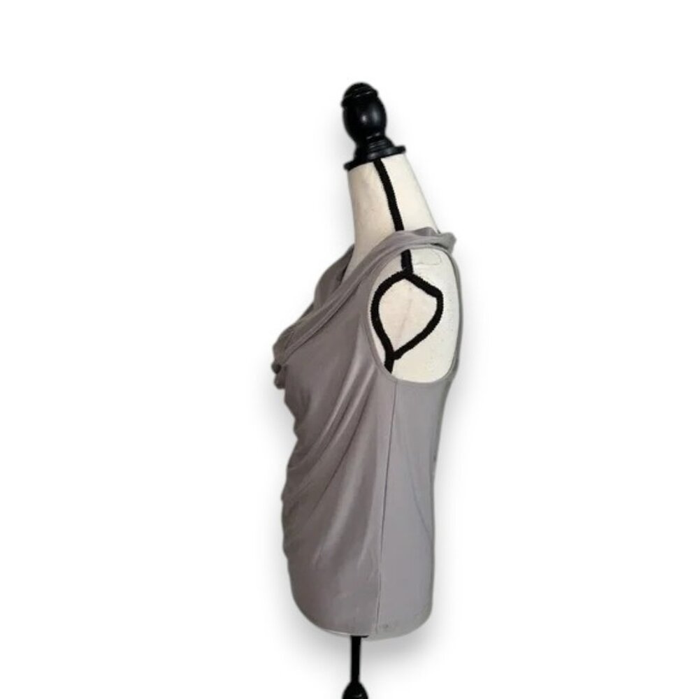2/$5 Express Gray Ruched Tank Top Blouse - Picture 4 of 5